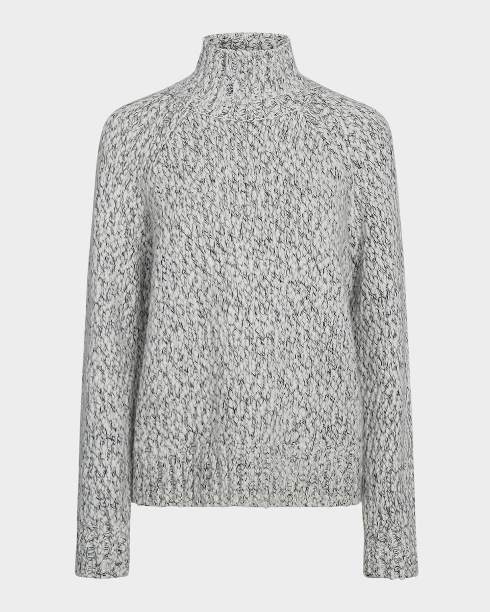 Textured Marl Turtleneck Sweater